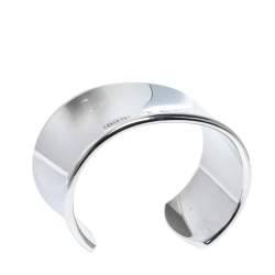 Pre Owned TIFFANY & CO. 1837 Silver Wide Cuff Bracelet