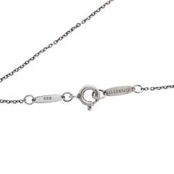 Pre Owned Tiffany & Co. Infinity Cross Silver Pendant Necklace