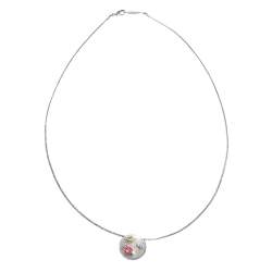 Pre Owned Tiffany & Co. Etoile Multi Color Gemstone Silver Pendant Necklace