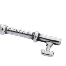 Pre Owned Tiffany & Co. Heart Key Silver Pendant