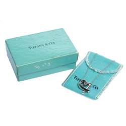 Pre Owned Tiffany & Co. Paloma Picasso Loving Heart Silver Pendant Necklace
