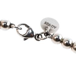 Pre Owned Tiffany & Co. Return To Tiffany Enamel Silver Bead Bracelet