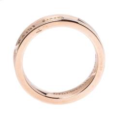 Pre Owned Tiffany & Co.1837 Rubedo Narrow Band Ring Size 52.5