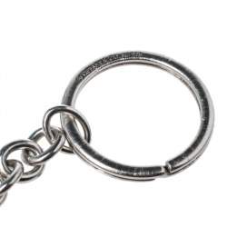 Pre Owned Tiffany & Co. Sterling Silver Heart Tag Key Ring