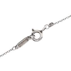 Pre Owned قلادة تيفاني & كو. دلاية فضة حلقات متشابكة 1837