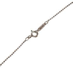 Pre Owned Tiffany & Co. Sterling Silver Blue Box Charm Pendant Necklace