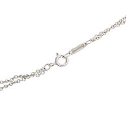 مملوكة مسبقًا Tiffany & Co. Infinity Silver Double Strand Pendant Necklace 