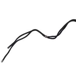 Pre Owned Tiffany & Co. Zellige Openwork Silver Round Pendant Cord Necklace