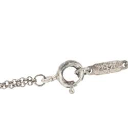 Pre Owned Tiffany & Co. Return To Tiffany Rubedo Heart Tag Silver Chain Necklace