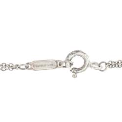 Pre Owned Tiffany & Co. Return To Tiffany Rubedo Heart Tag Silver Chain Necklace