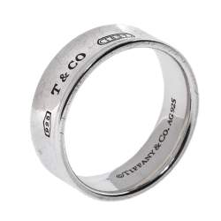 مملوكة مسبقًا Tiffany & Co. 1837 Silver Band Ring Size 59