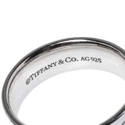 مملوكة مسبقًا Tiffany & Co. 1837 Silver Band Ring Size 59