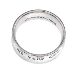 مملوكة مسبقًا Tiffany & Co. 1837 Silver Band Ring Size 59