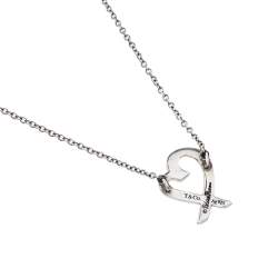 Pre Owned Tiffany & Co. Sterling Silver Paloma Picasso Loving Heart Necklace