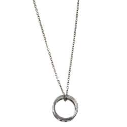 Pre Owned Tiffany & Co. Atlas Open Pendant Sterling Silver Necklace