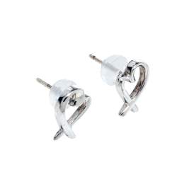 Pre Owned Tiffany & Co. Paloma Picasso Sterling Silver Loving Heart Earrings