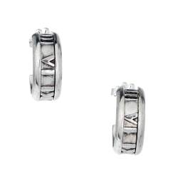 Pre Owned Tiffany & Co. Atlas Sterling Silver Hoop Earrings