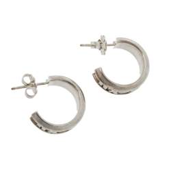 Pre Owned Tiffany & Co. Atlas Sterling Silver Hoop Earrings
