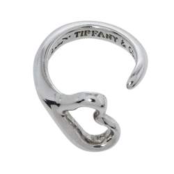 مملوكة مسبقًا خاتم تيفاني & كو. فضة إسترليني إلسا بيريتي قلب مفتوح مقاس أوروبي 48