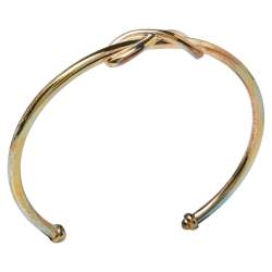 Pre Owned Tiffany & Co. Infinity Sterling Silver Open Cuff Bracelet