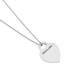 Pre Owned Tiffany & Co. Return To Tiffany Heart Tag Silver Pendant Necklace