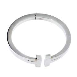 Pre Owned Tiffany & Co. Tiffany T Silver Square Bracelet