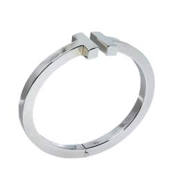 Pre Owned Tiffany & Co. Tiffany T Silver Square Bracelet