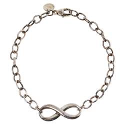 Pre Owned Tiffany & Co. Sterling Silver Infinity Bracelet 
