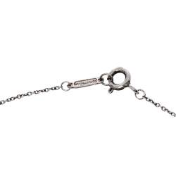 Pre Owned Tiffany & Co. Sterling Silver Mini Triple Key Pendant Necklace