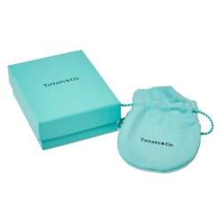 Pre Owned Tiffany & Co. Elsa Peretti Open Heart Sterling Silver Bracelet