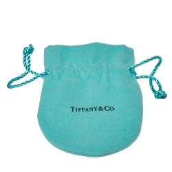 Pre Owned Tiffany & Co. Silver 18K Rose Gold Round Lock Charm Bracelet