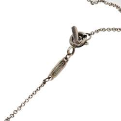Pre Owned Tiffany & Co. Sterling Silver Tiffany T Smile Pendant Necklace