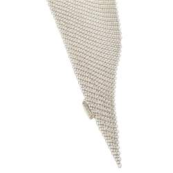 Pre Owned Tiffany & Co. Elsa Peretti Silver Mesh Scarf Necklace