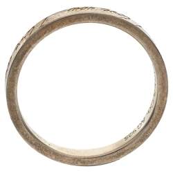 Pre Owned Tiffany & Co. Sterling Silver I Love You Band Ring Size EU 54