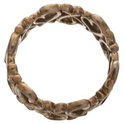 Pre Owned Tiffany & Co. Paloma Picasso Sterling Silver Loving Heart Band Ring Size EU 55