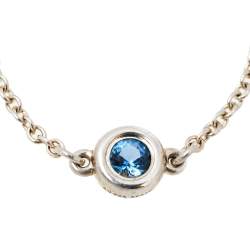 Pre Owned Tiffany & Co. Sterling Silver Elsa Peretti Color By The Yard Ring