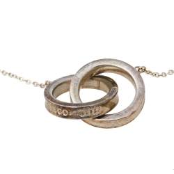 Pre Owned Tiffany & Co. 1837 Sterling silver Interlocking Circles Pendant 