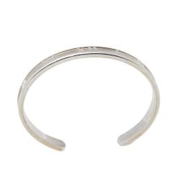 Pre Owned Tiffany & Co. Vintage Atlas Silver Open Cuff Bracelet 15 cm