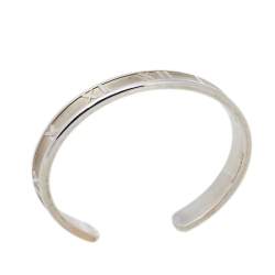 Pre Owned Tiffany & Co. Vintage Atlas Silver Open Cuff Bracelet 15 cm