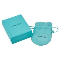 مملوكة مسبقًا Tiffany & Co. Sterling Silver Blue Enamel Heart Key Pendant Necklace