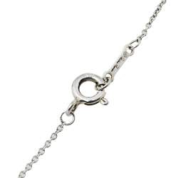 Pre Owned Tiffany & Co. Paloma Picasso Olive Leaf Heart Sterling Silver Necklace