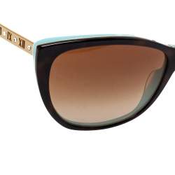 Pre Owned Tiffany & Co. Brown /Brown Gradient TF 4094 - B Atlas Cat Eye Sunglasses