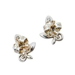 Pre Owned Tiffany & Co. Paloma Picasso® Olive Leaf Silver Stud Earrings