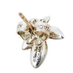 Pre Owned Tiffany & Co. Paloma Picasso® Olive Leaf Silver Stud Earrings