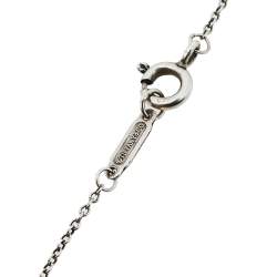 Pre Owned Tiffany & Co. Rubedo & Sterling Silver Heart Key Pendant Necklace