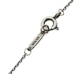 Pre Owned Tiffany & Co. Rubedo & Sterling Silver Heart Key Pendant Necklace