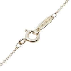 مملوكة مسبقًا Tiffany & Co. Return To Tiffany Rubedo Heart Tag Charm Silver Pendant Necklace