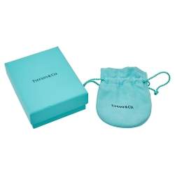 Pre Owned Tiffany & Co. Sterling Silver 1837 Interlocking Circles Pendant Necklace