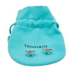 Pre Owned Tiffany & Co. Sterling Silver Bow Stud Earrings
