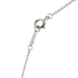 Pre Owned Tiffany & Co. Return To Tiffany Sterling Silver Medium Heart with Key Pendant Necklace